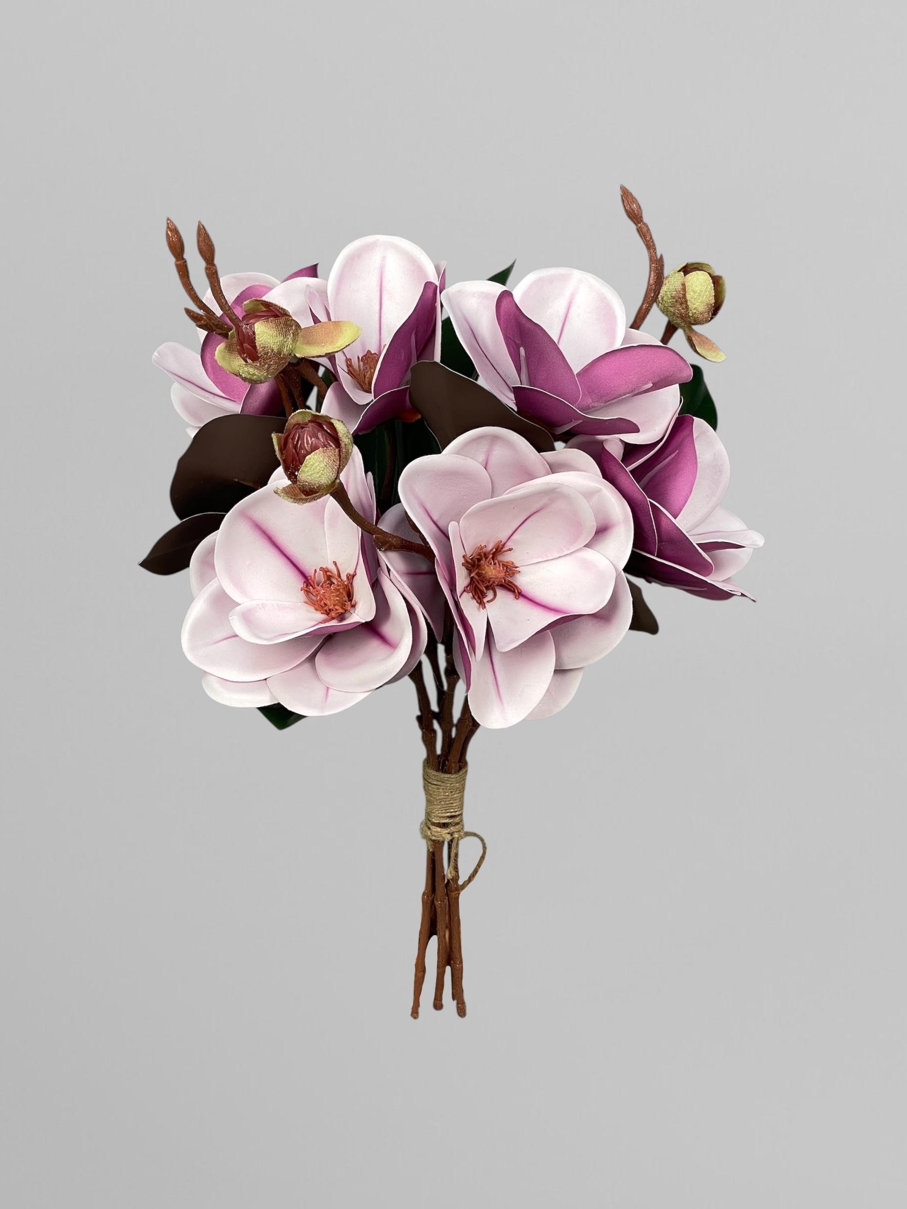 Искусственный букет цветов магнолия 45 см Нежно-сиреневый (К13281)