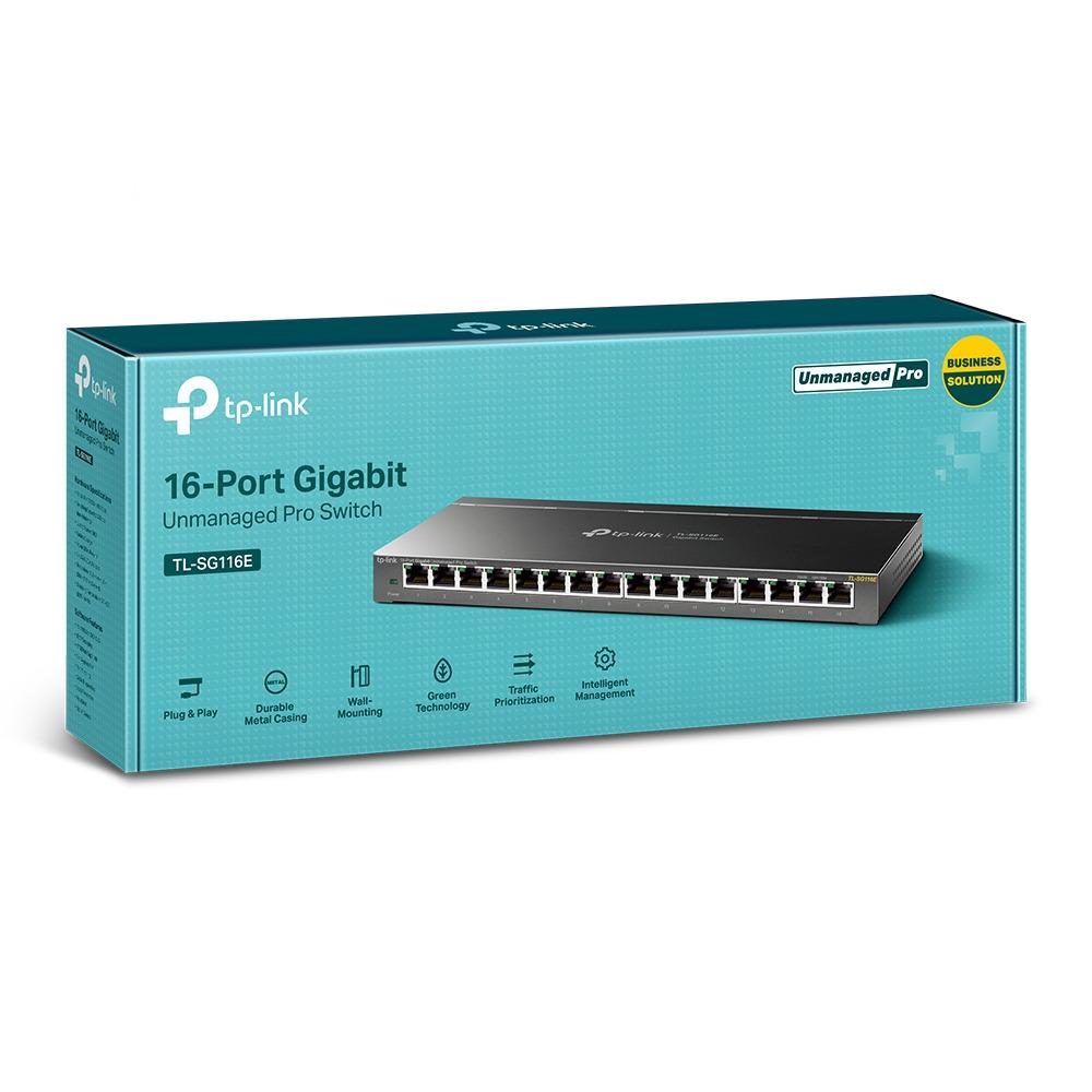 Комутатор TP-Link TL-SG116E (11605708) - фото 3