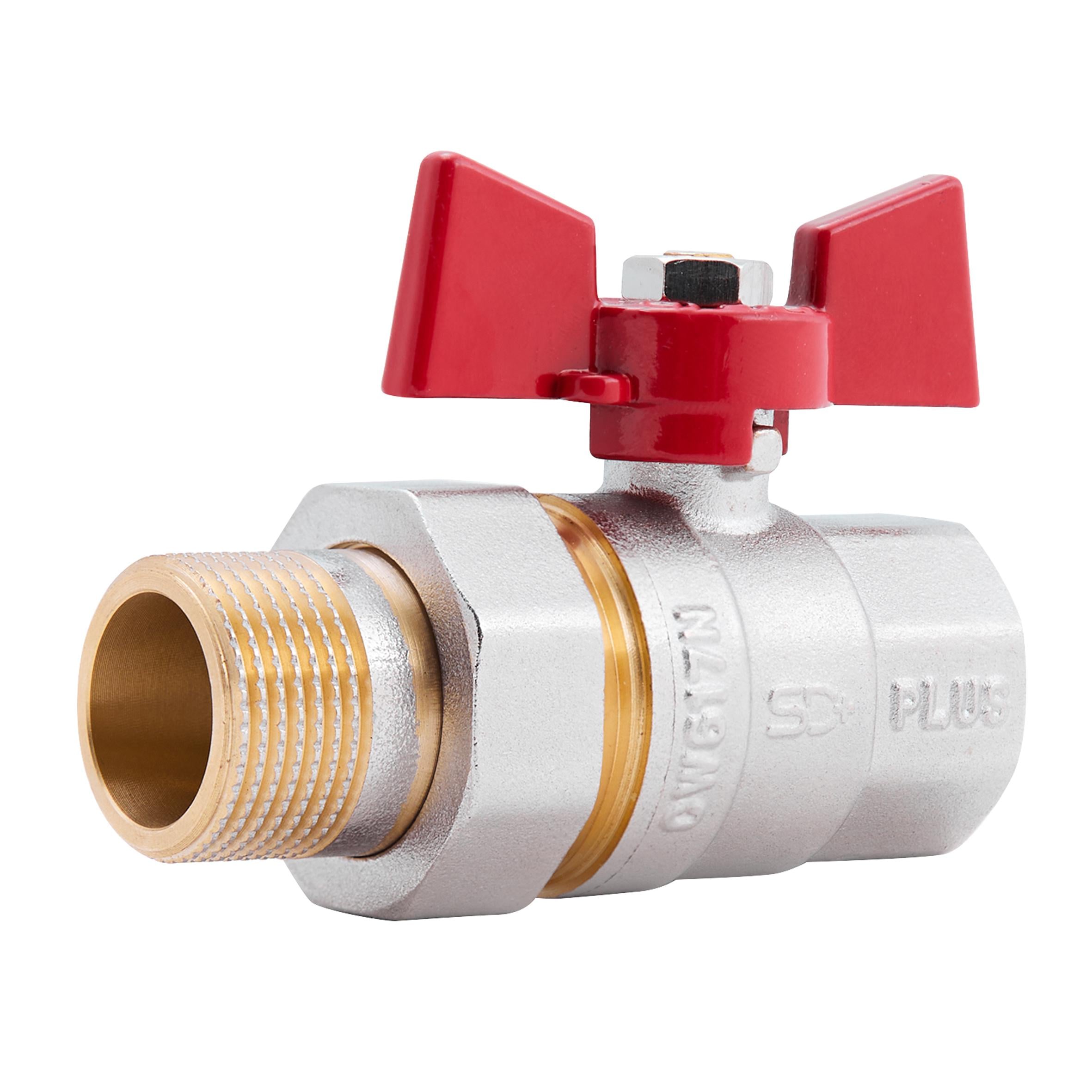 Кран шаровой Американка SD Plus 3/4" ВН прямой SD220NW20PN40)