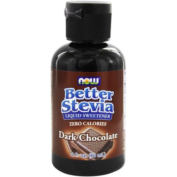 Заменитель сахара NOW Foods Better Stevia Liquid 60 мл 500 порций Black Chocolate