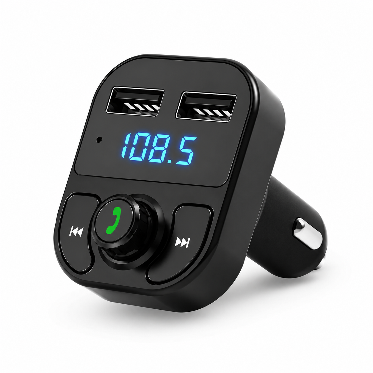 Модулятор автомобильный FM Car X8 Bluetooth MP3 с USB MicroSD Hands Free быстрая зарядка 12–24V