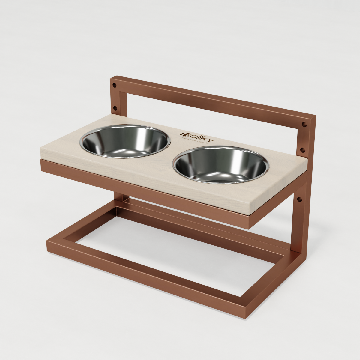 Миски на регулируемой подставке для маленьких собак Hollky Flex S 2х0,45 л (FS-422523-GLWH) - фото 6 Миски на регулируемой подставке для маленьких собак Hollky Flex S 2х0,45 л (FS-422523-GLWH) - фото 6