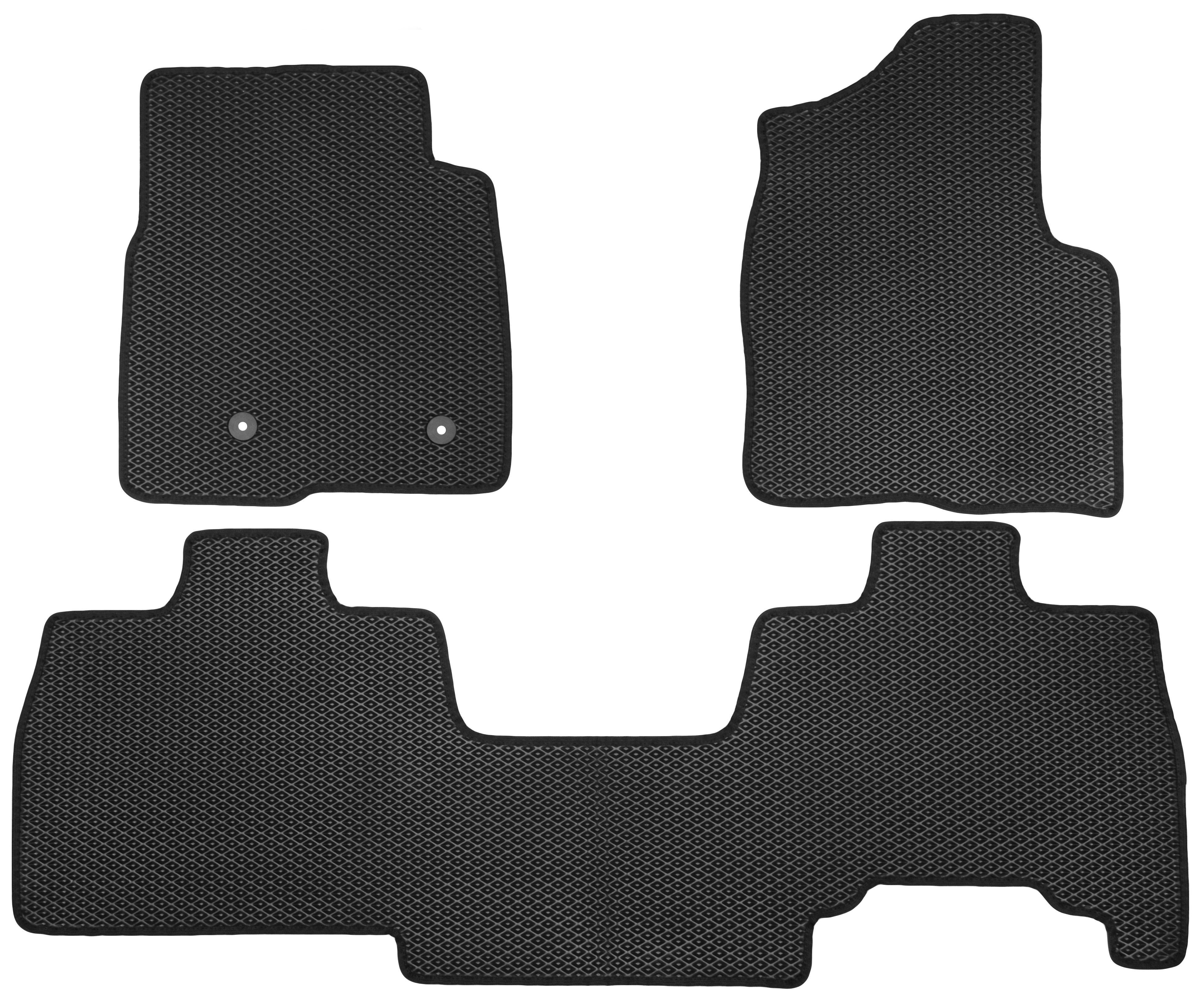 Коврики Kinetic в салон для Ford F-150 2008/2014 Super Cab EVA полимерные Черный