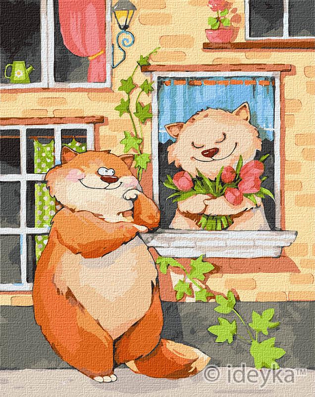 Картина за номерами Ідейка Тюльпани для коханої 40х50 см (KHO2365)