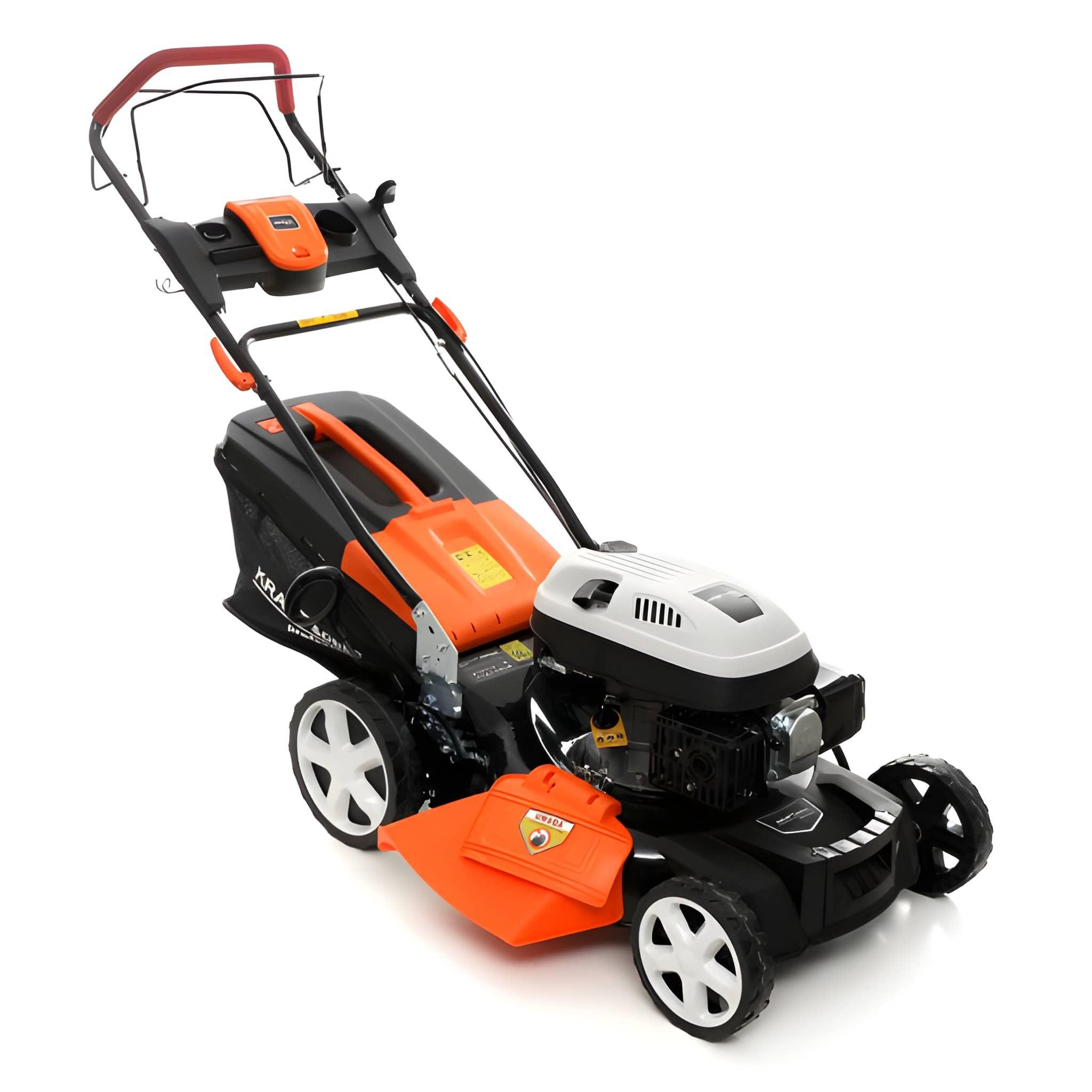 Газонокосилка бензиновая Kraft&Dele KD5080 6,62 кВт 9 л.с. 173 куб.см ручной запуск и травосборник 60 л