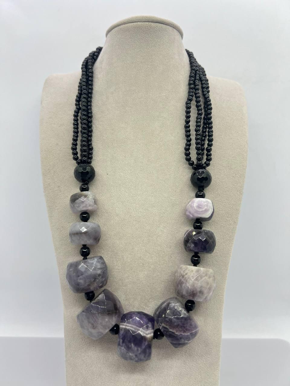 Бусы аметист 52 см Фиолетовый (11607)