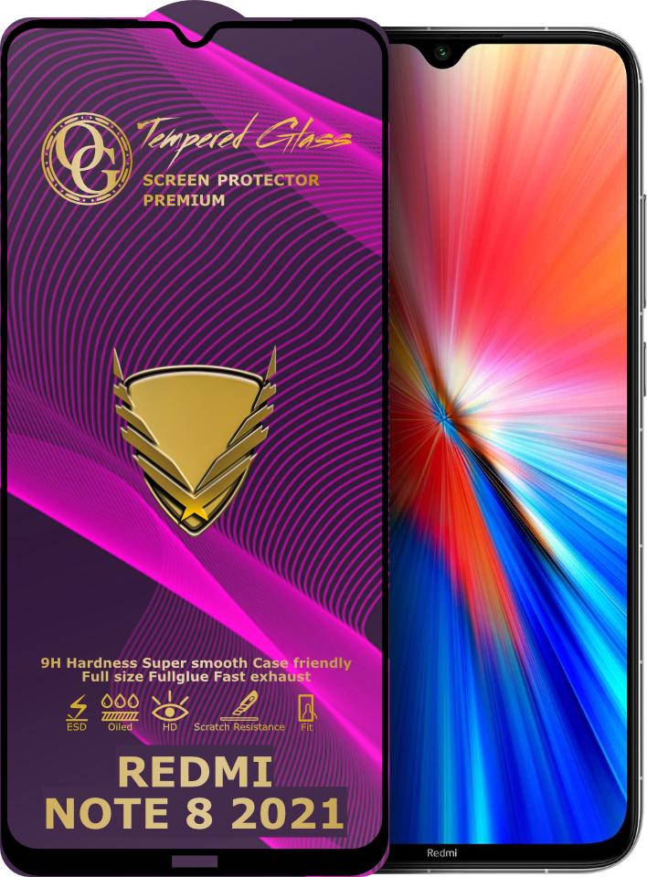 Скло захисне GoldenArmor Xiaomi Redmi Note 8 2021 Full Glue (32397)
