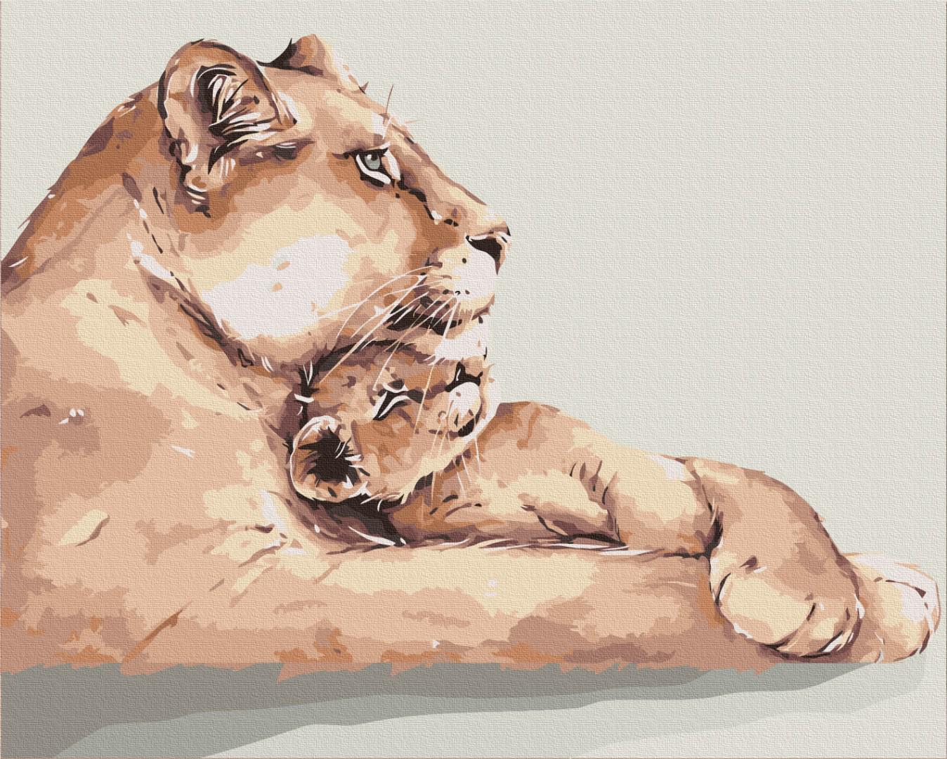 Картина по номерам Brushme Премиум Львиное сердце 40x50 см (PBS52794)