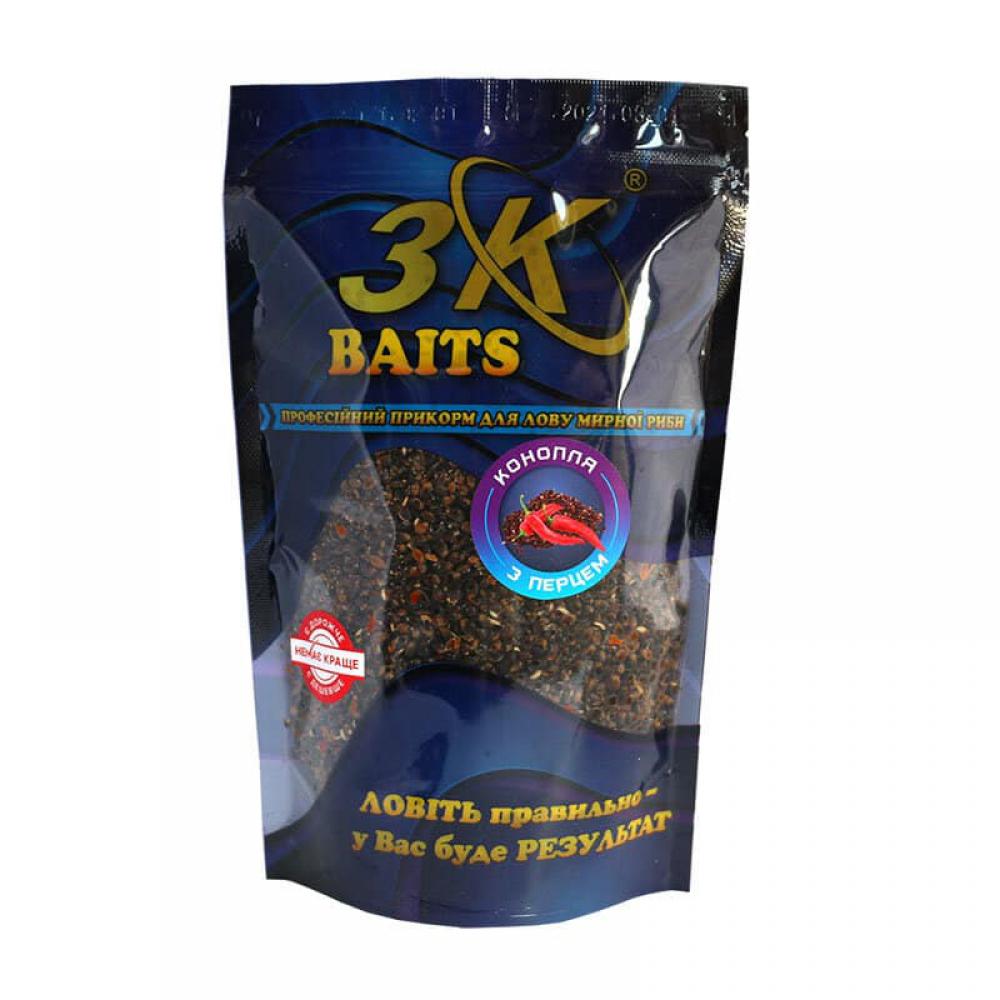 Прикорм 3KBaits 400 г Конопля/Перець чилі (3KB1058)