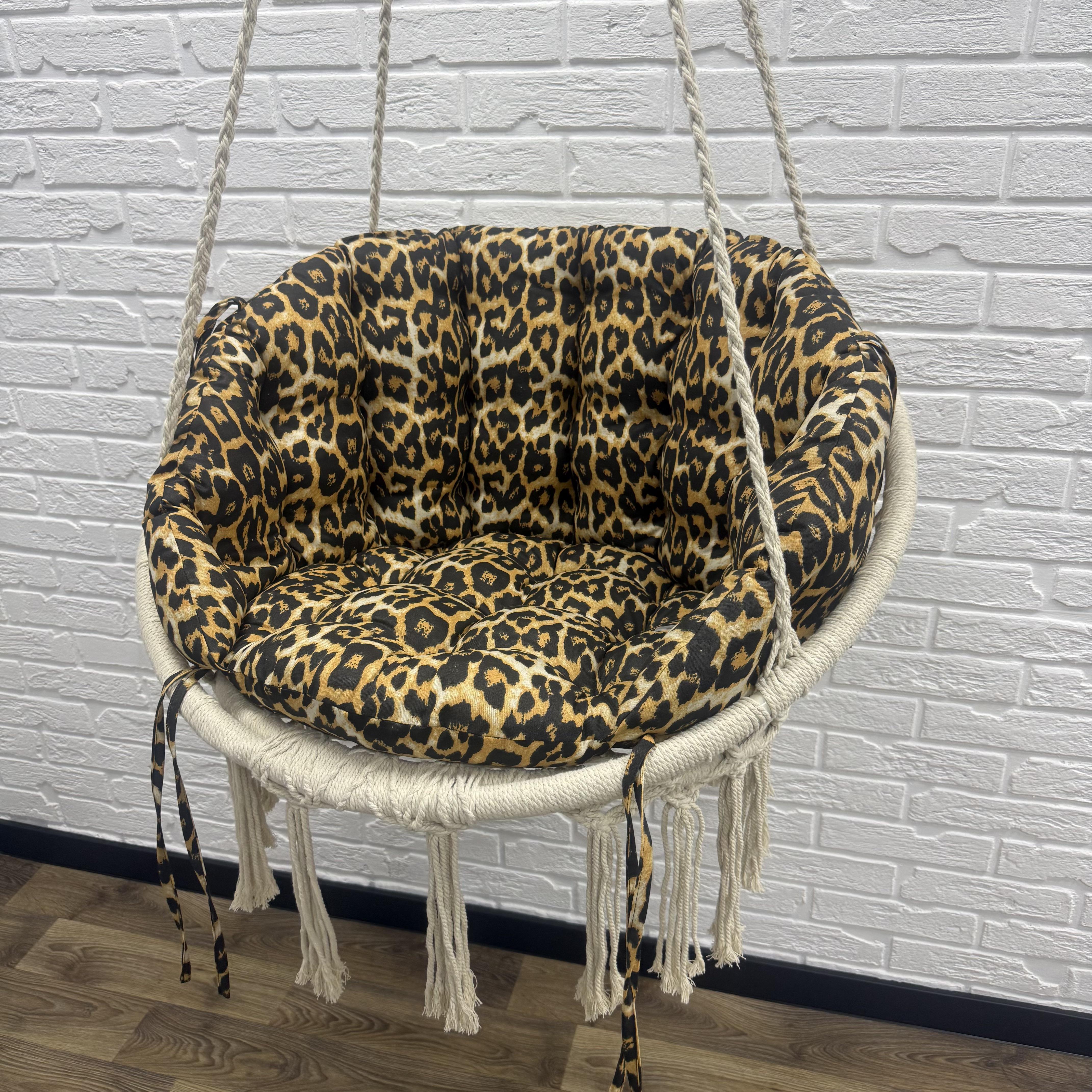 Подушка для подвесной качели Comfort Home Leopard панама 60х40 см