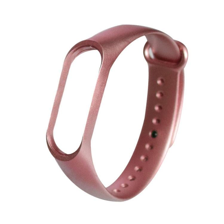 Ремешок для фитнес браслета Xiaomi Mi Band 5/6 перламутровый Розовое золото