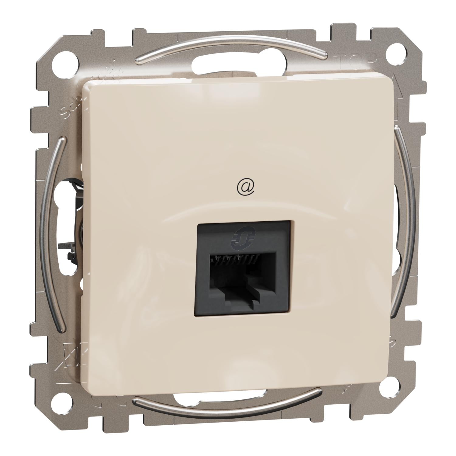 Розетка компьютерная Schneider Electric Sedna Design RJ45 5Е UTP Бежевый (SDD112451)