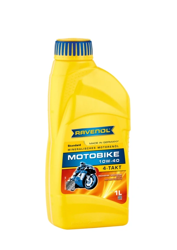 Масло для мотоцикла 4T RAVENOL Motobike Standard 10W-40 минеральное 1 л (1173134-001)