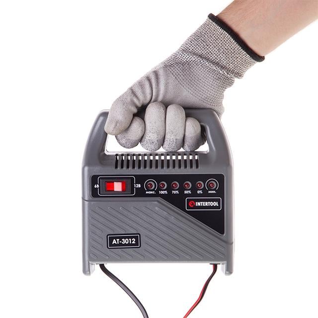 Пристрій зарядний для акумуляторів Intertool 6/12 В (AT-3012) - фото 6 Пристрій зарядний для акумуляторів Intertool 6/12 В (AT-3012) - фото 6