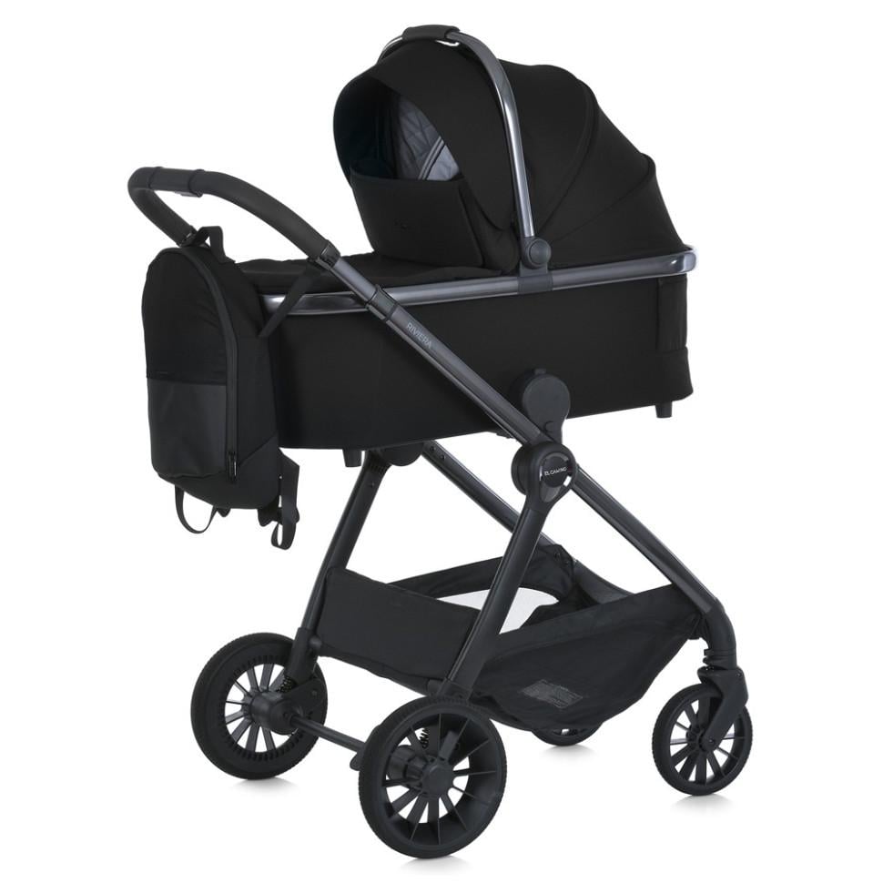 Коляска універсальна RIVIERA ME 1183 2в1 Jet Black (8815)