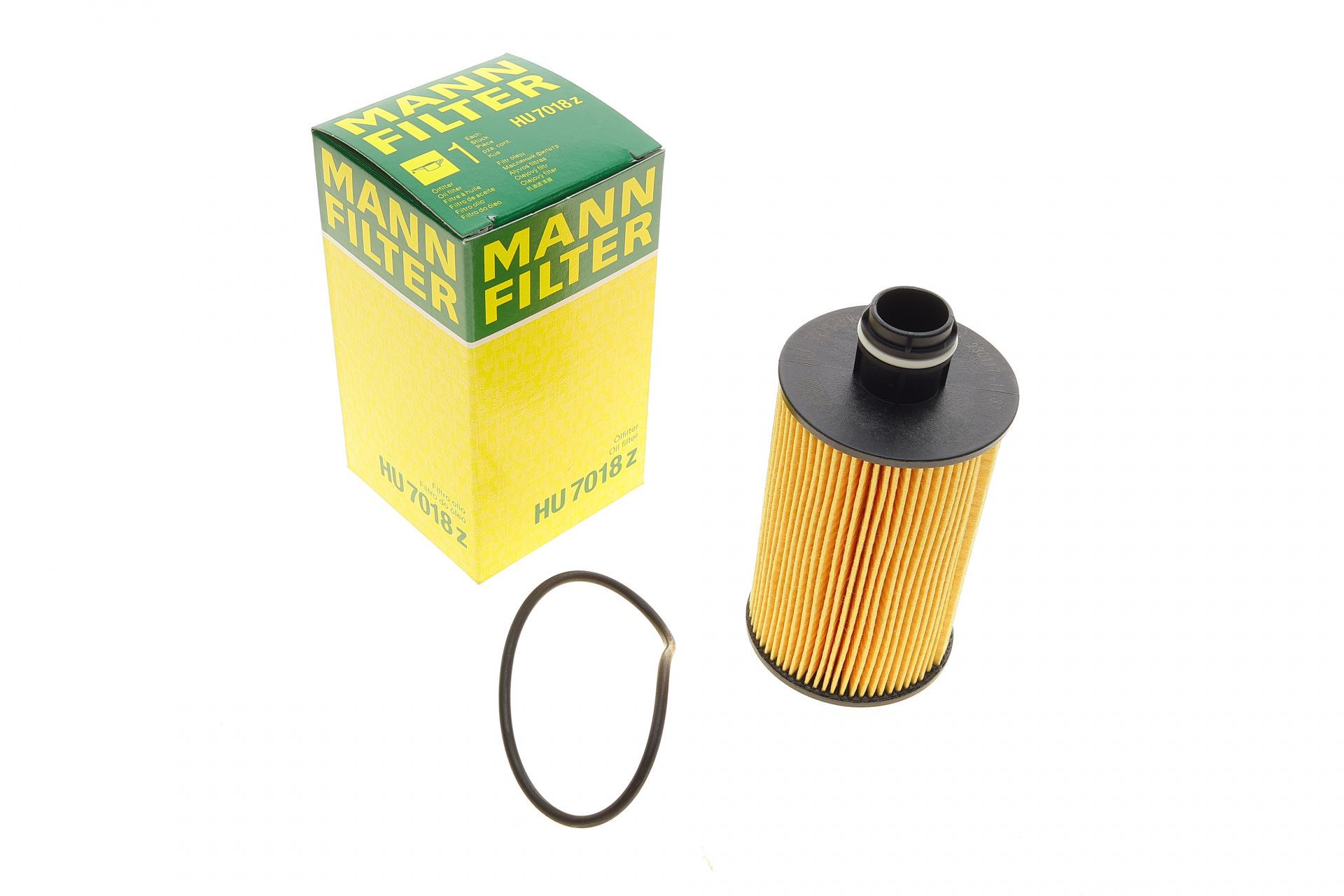 Фильтр масляный Mann-Filter для Jeep Grand Cherokee 3,0 CRD/Lancia Thema 3,0D 11- (HU 7018 Z)
