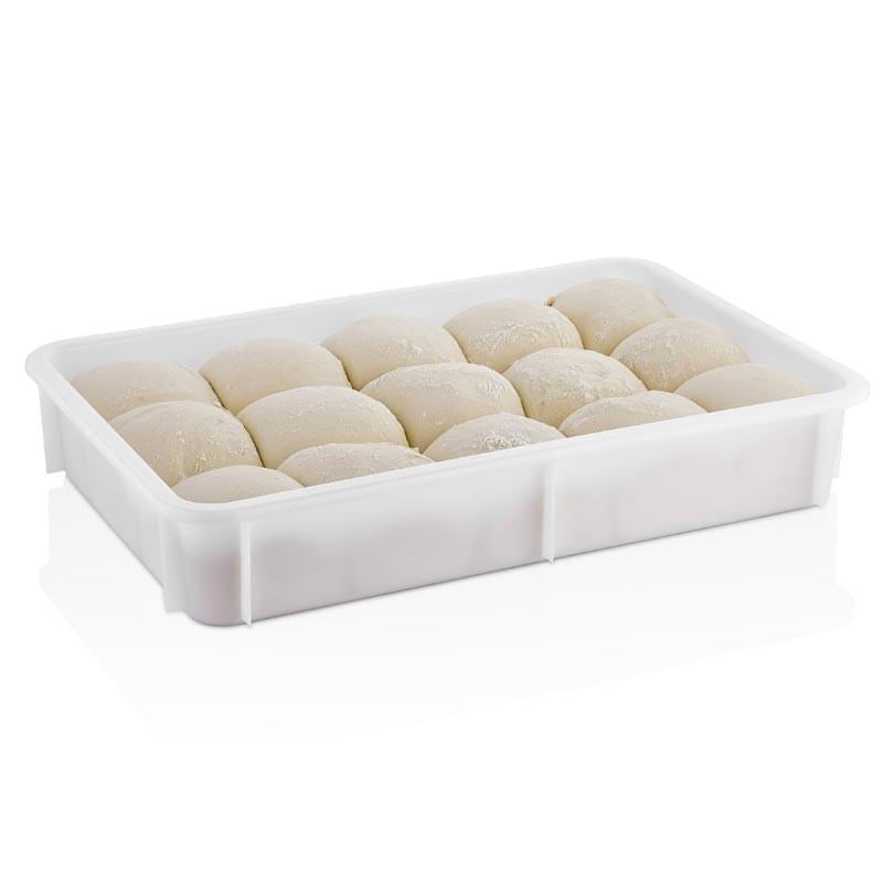 Контейнер для тіста для піци GastroPlast поліетилен PE GPHPE-00100 без кришки 600х400х100 мм Білий