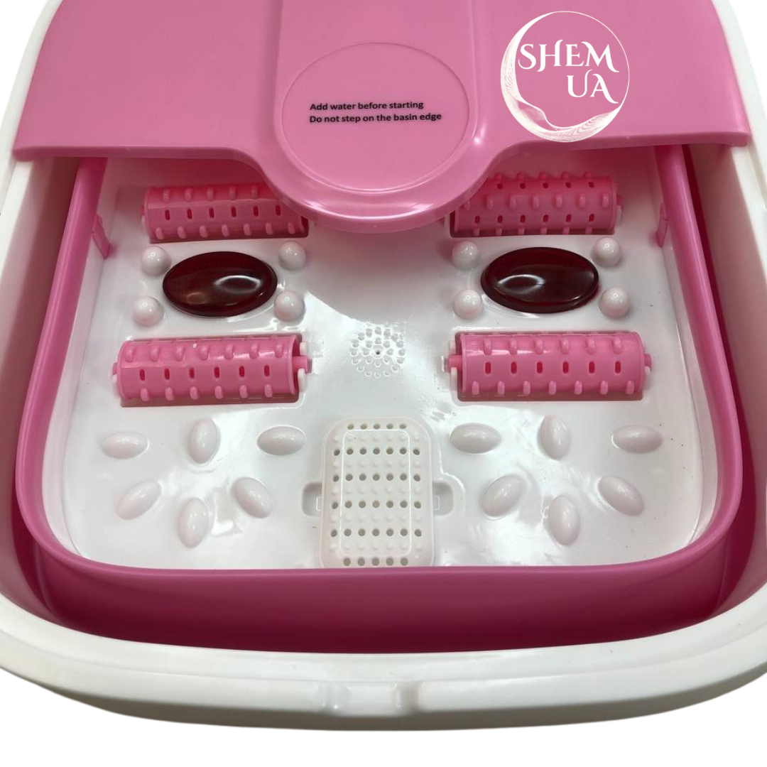 Гідромасажна ванна для ніг Multifunction Footbath з підігрівом MF-331 Рожевий (18035823) - фото 3