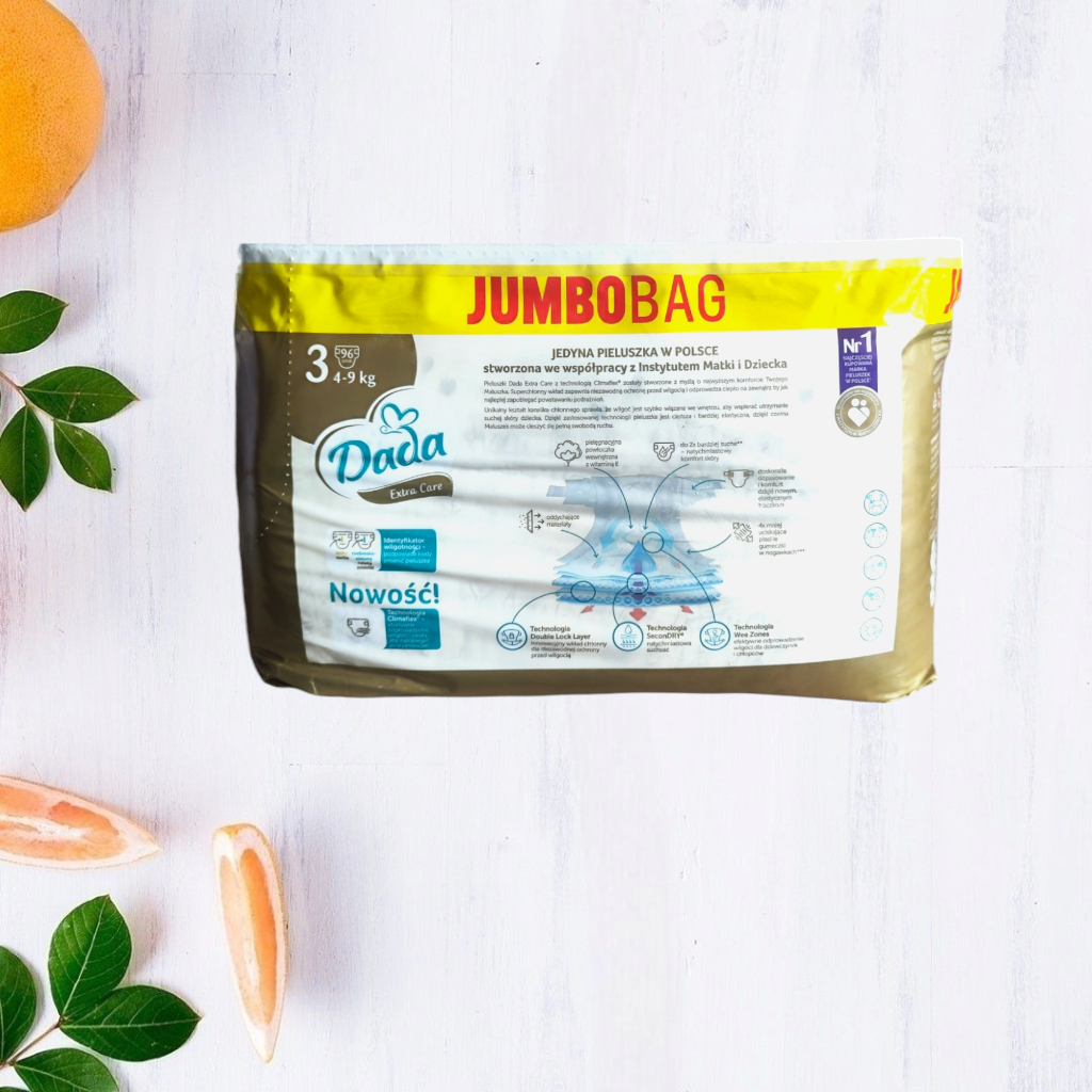 Підгузки Dada Extra Care Jumbo Bag 3 4-9 кг 96 шт. - фото 2