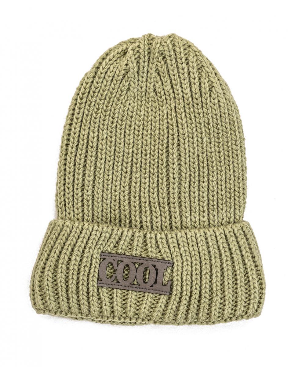 Шапка детская зимняя Alex Марк 50-54 см Оливковый