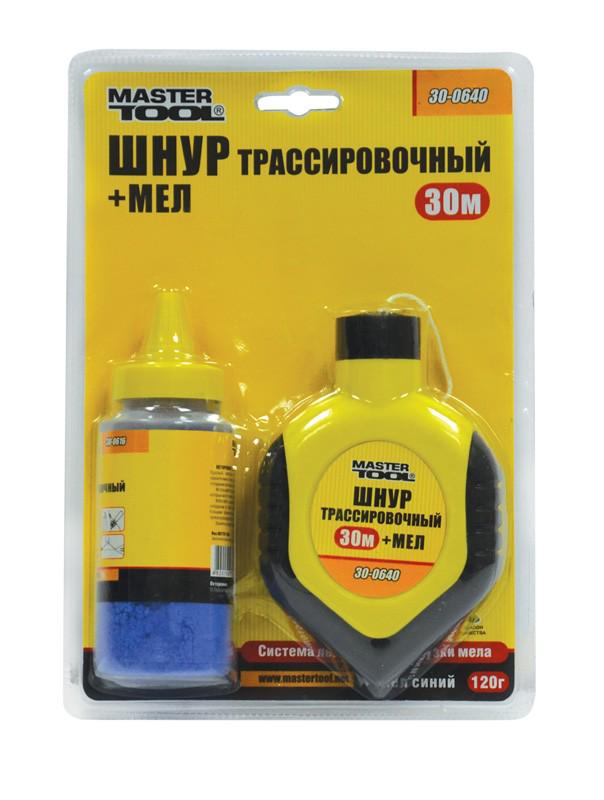 Шнур разметочный MasterTool 30 м + мел (30-0640) - фото 2