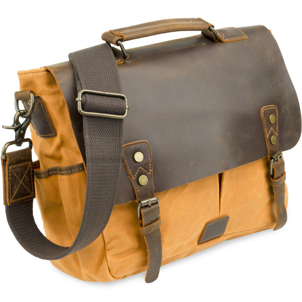 Деловой портфель Vintage 20120 в сочетании с кожей Рыжий