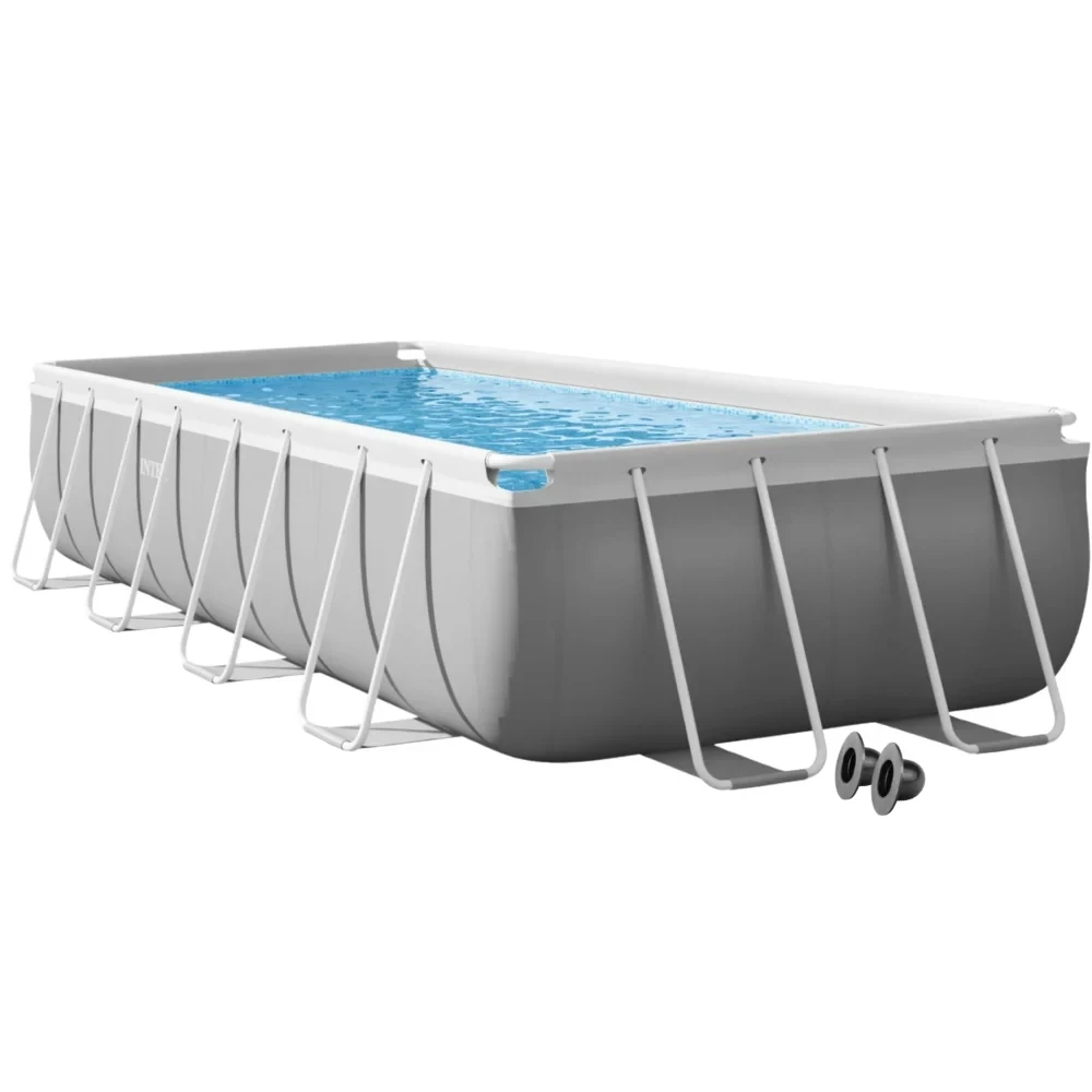 Бассейн каркасный Prism Frame Intex 26788-0 прямоугольный Серый (147-9-26788-0) Бассейн каркасный Prism Frame Intex 26788-0 прямоугольный Серый (147-9-26788-0)