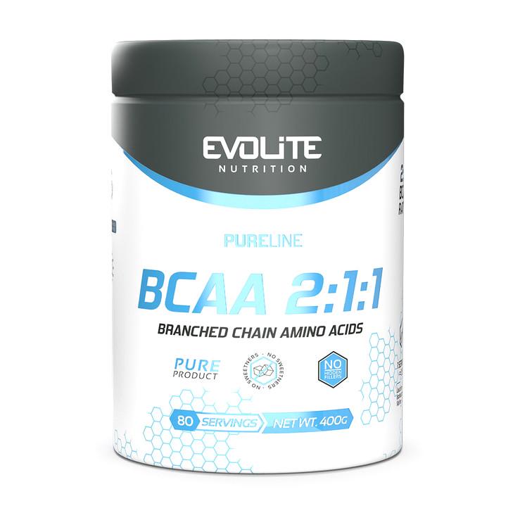 Амінокислоти Evolite Nutrition BCAA 2:1:1 400 г Без смаку (22165-01)