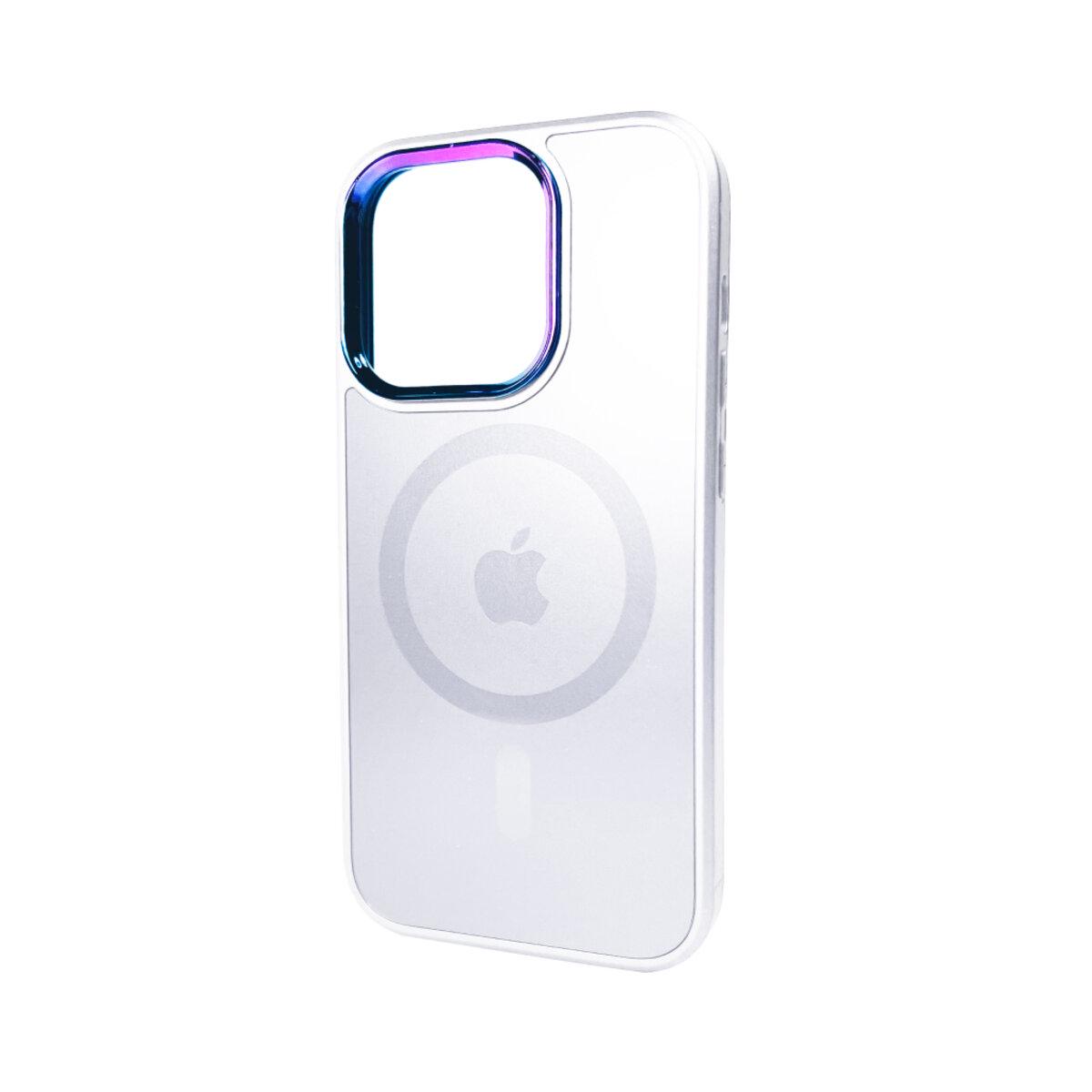 Противоударный чехол для Apple iPhone 14 Pro AG Glass Sapphire MagSafe / White