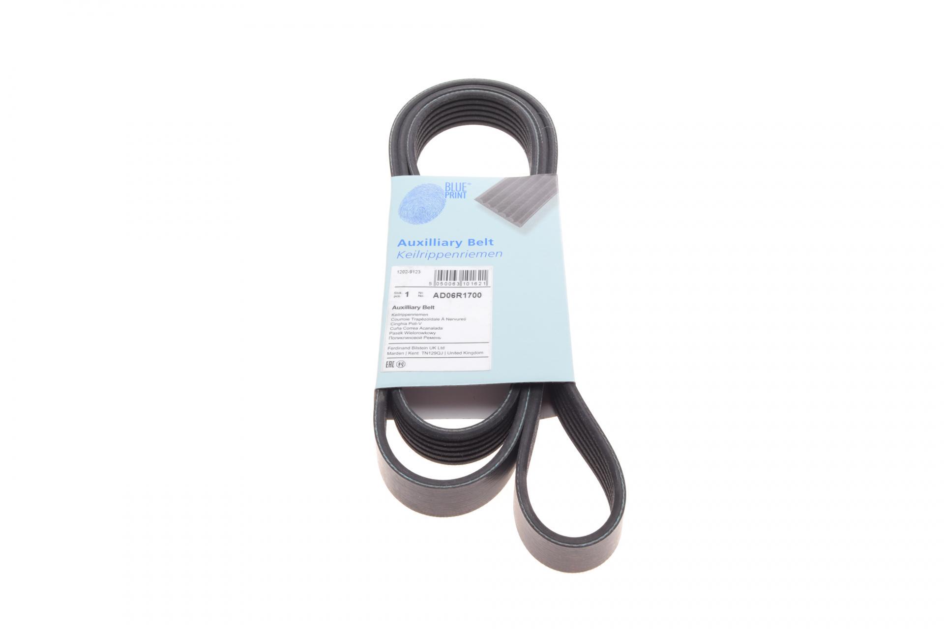 Ремень генератора BLUE PRINT Citroen Berlingo 1.6 08-/ Hyundai Coupe/ Santa Fe/ Sonata/ Trajet 2.5-2.7 98-12 AD06R1700