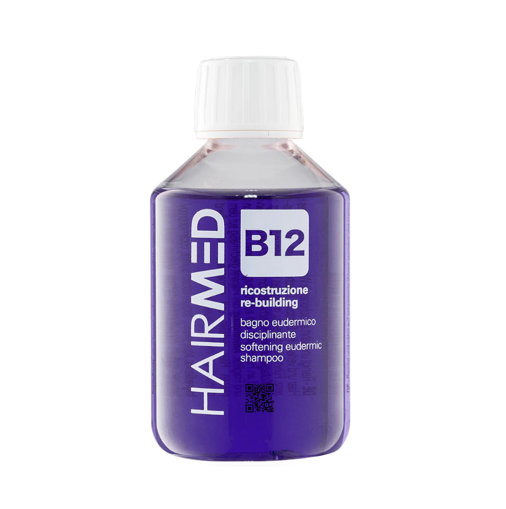 Шампунь еудермальний дисциплінувальний з колагеном HAIRMED B12 Re-Building Softening Eudermic Shampoo 200 мл