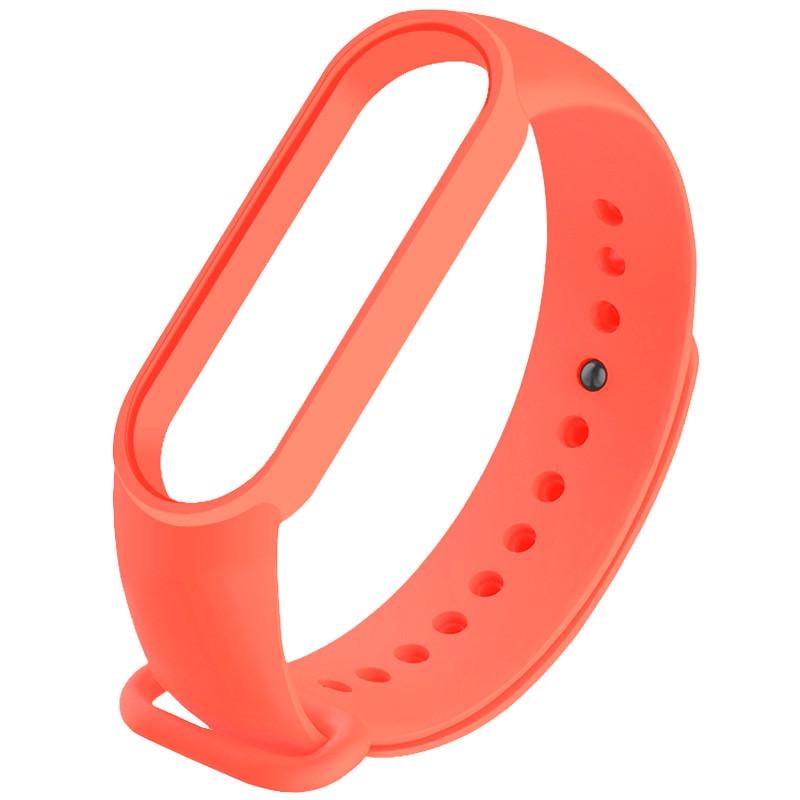 Ремешок сменный силиконовый для фитнес-браслета Xiaomi Mi Band 5 Peach (10298138)