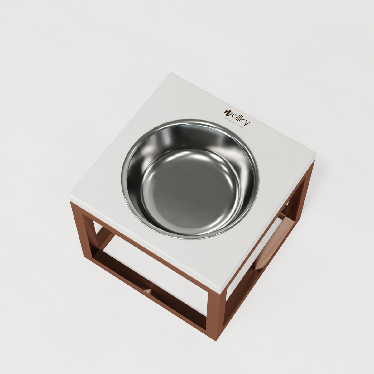 Миска на підставці для великих собак Hollky Base Solo XL 1,8 л (XL-262620-GLWH) - фото 5 Миска на підставці для великих собак Hollky Base Solo XL 1,8 л (XL-262620-GLWH) - фото 5