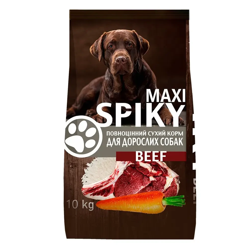 Корм сухий для собак Spiky Beef зі смаком яловичини 10 кг (2580410805)