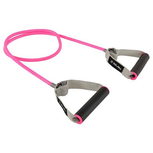Эспандер трубчатый с ручками Zelart FI-7691-1 6х9 мм 120 см Розовый (32511360)