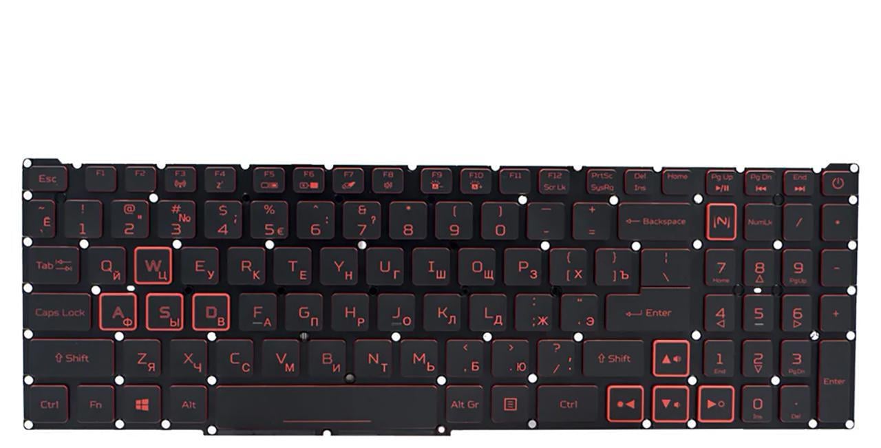 Клавиатура для ноутбука Acer Nitro AN515-43 с подсветкой клавиш (NK.I1513.062)