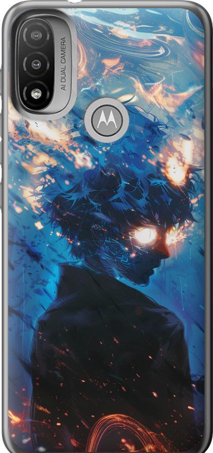 Чехол на Motorola E20 Сатору Годжо (6129u-2509-42517)