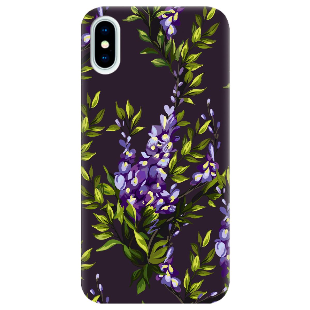 Силиконовый чехол Zorrov для Apple iPhone X - Violet (10290050153033646)