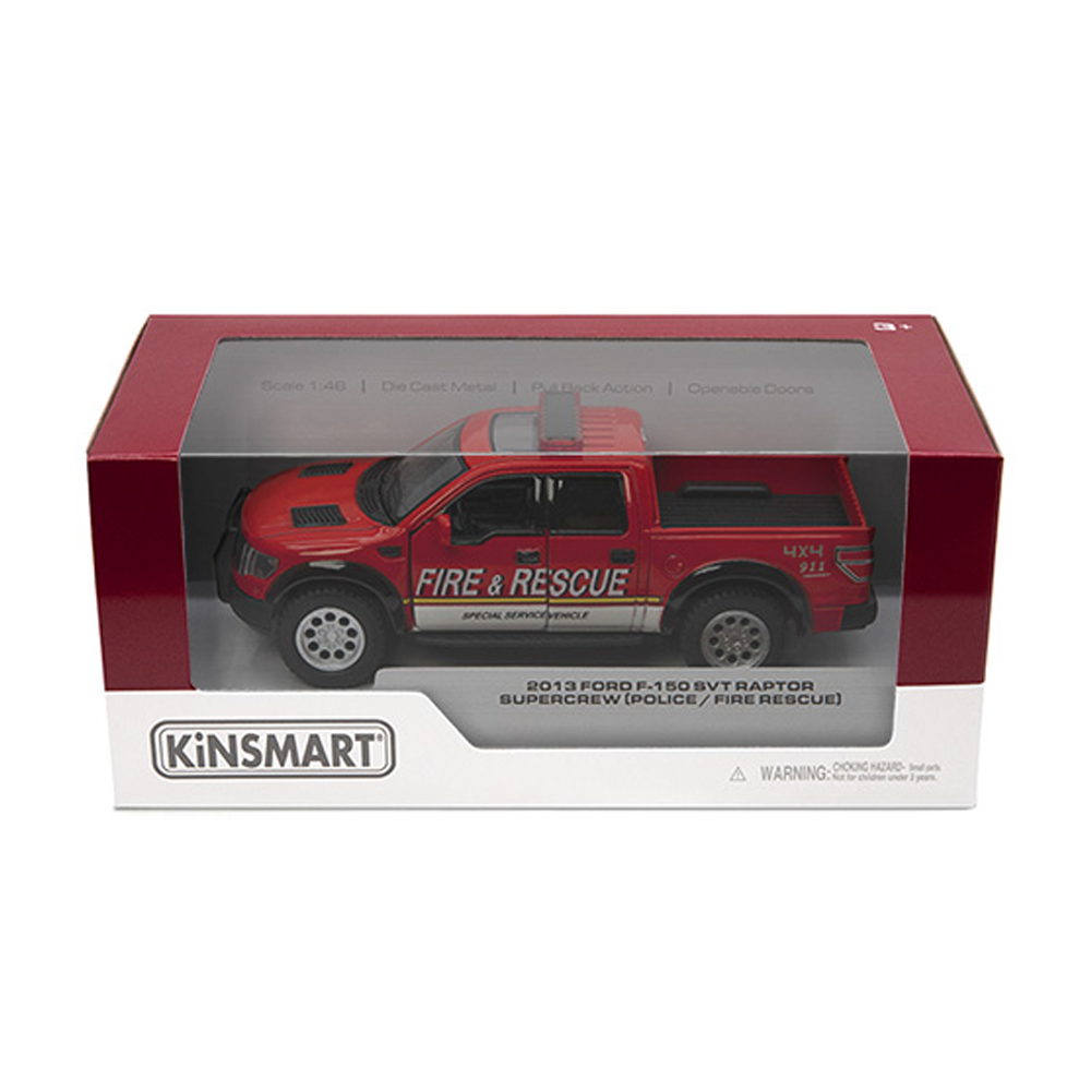 Пікап інерційний Ford F-150 SVT Raptor Supercrew/Fire 5 металевий (26092624) - фото 2 Пікап інерційний Ford F-150 SVT Raptor Supercrew/Fire 5 металевий (26092624) - фото 2