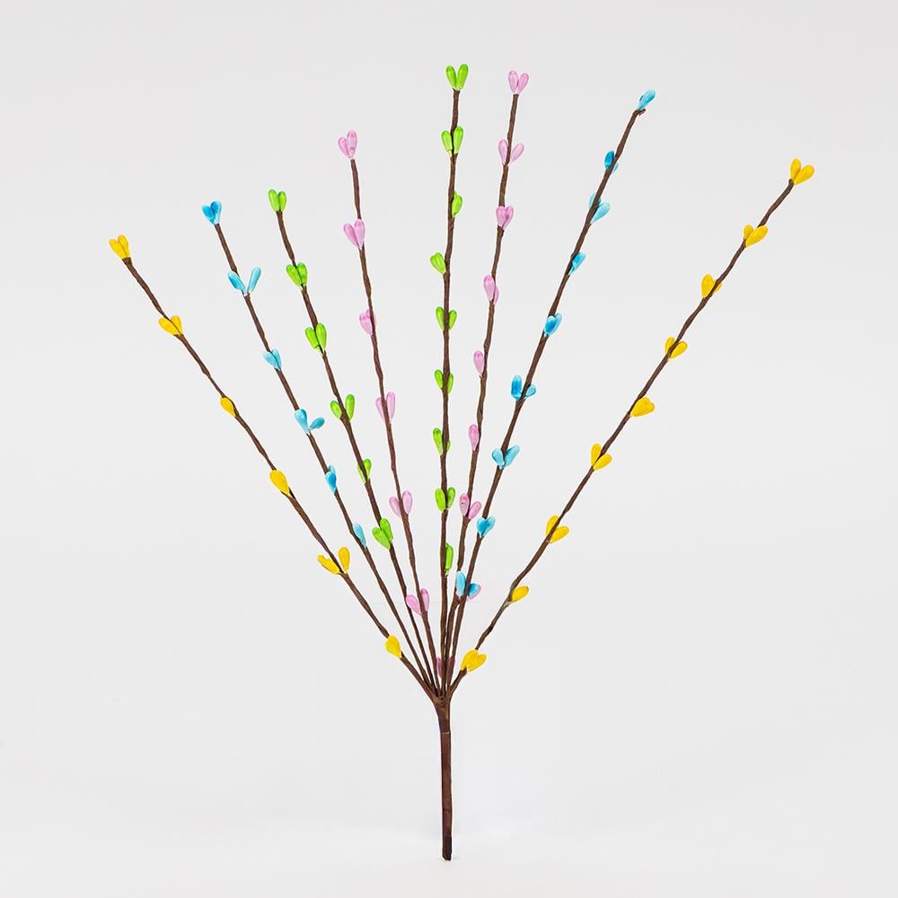 Декоративная веточка Ивы котики 31 см (5107-004)