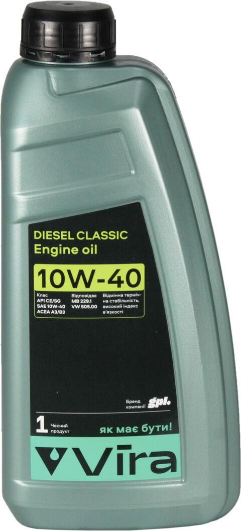 Моторное масло Vira Diesel Classic A3/b3, Ce/sg Vi0375 дизель 10W-40 1 л (1401328)