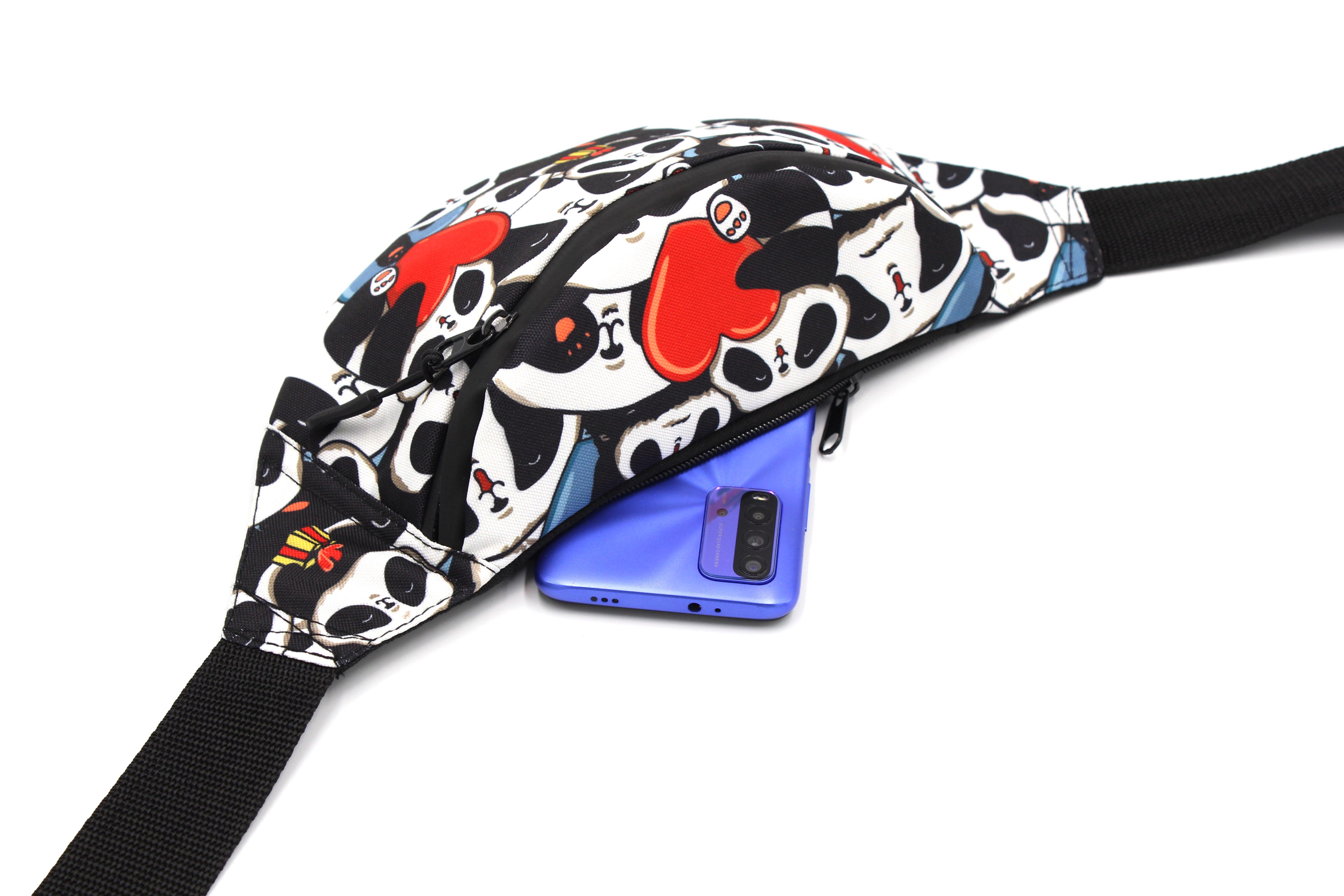 Сумка бананка Панда Серце (BT-026) - фото 6 Сумка бананка Панда Серце (BT-026) - фото 6