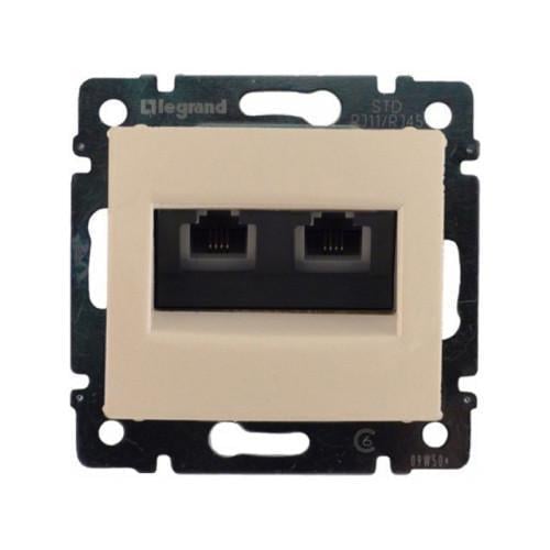 Розетка двойная Legrand Valena телефонная Слоновая кость (774339)