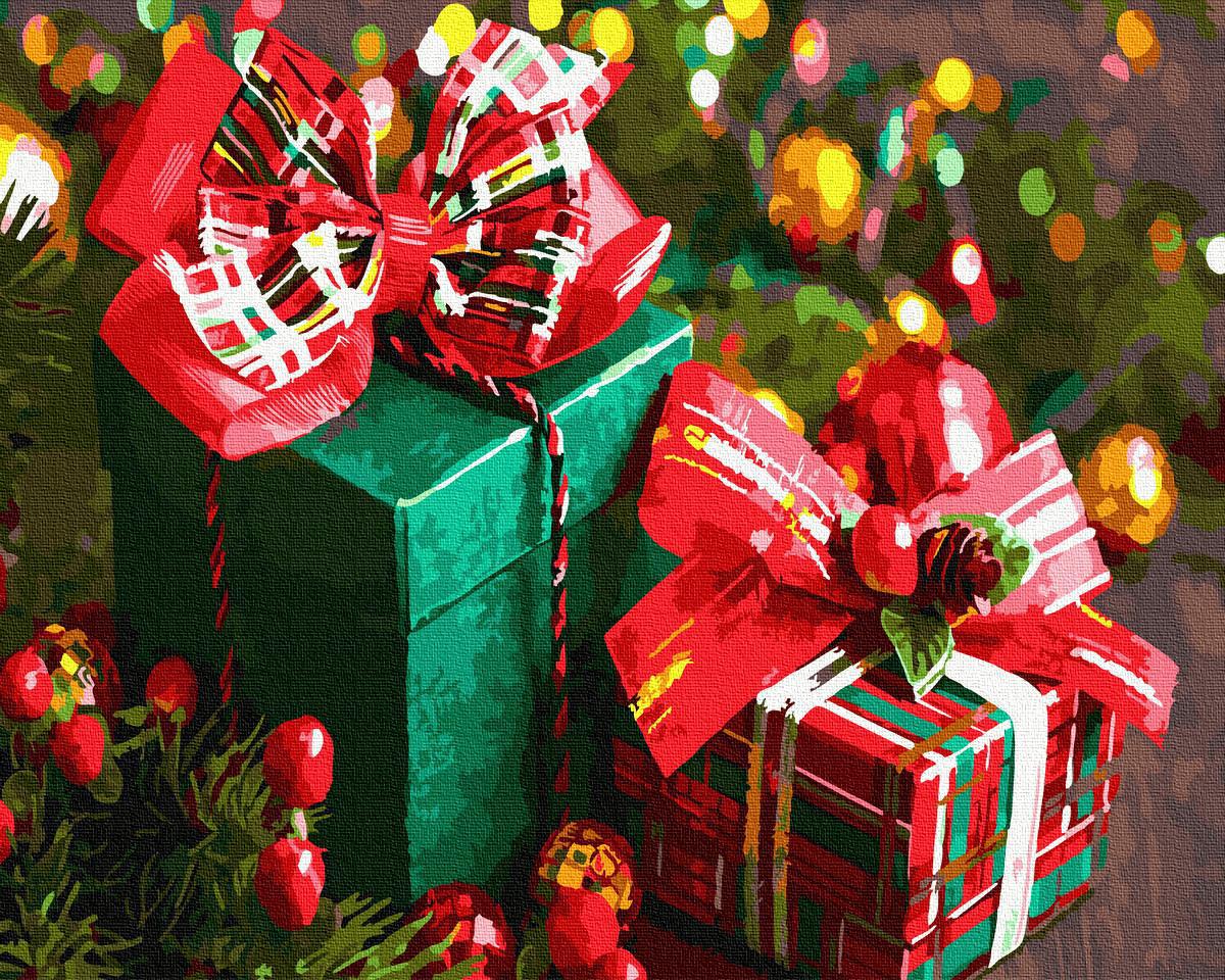 Картина по номерам Brushme "Новогодние подарки" 40х50 см (BK-GX22264)