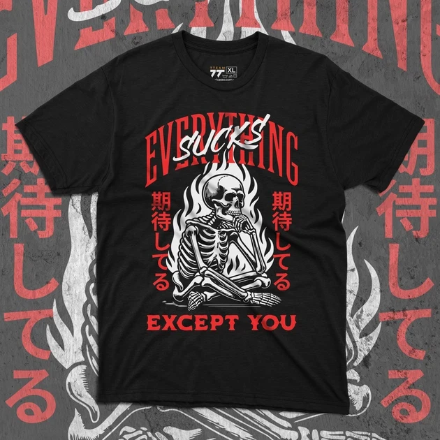 Футболка мужская с принтом Everything sucks р. 48 (2896478740) Футболка мужская с принтом Everything sucks р. 48 (2896478740)
