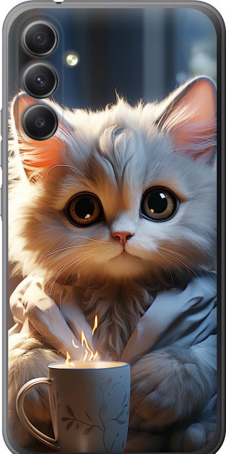 Чехол на Samsung Galaxy A34 A346E White cat (5646u-2936-42517)