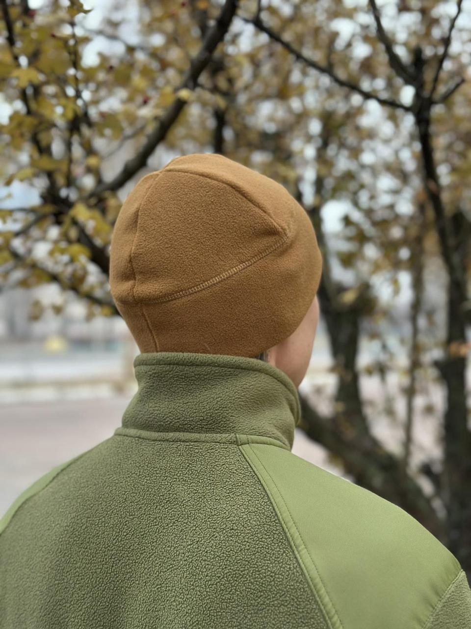 Шапка флісова Койот - фото 3 Шапка флісова Койот - фото 3