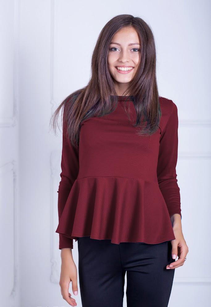 Кофта жіноча Podium Fuller 11244-BORDO XL Бордовий