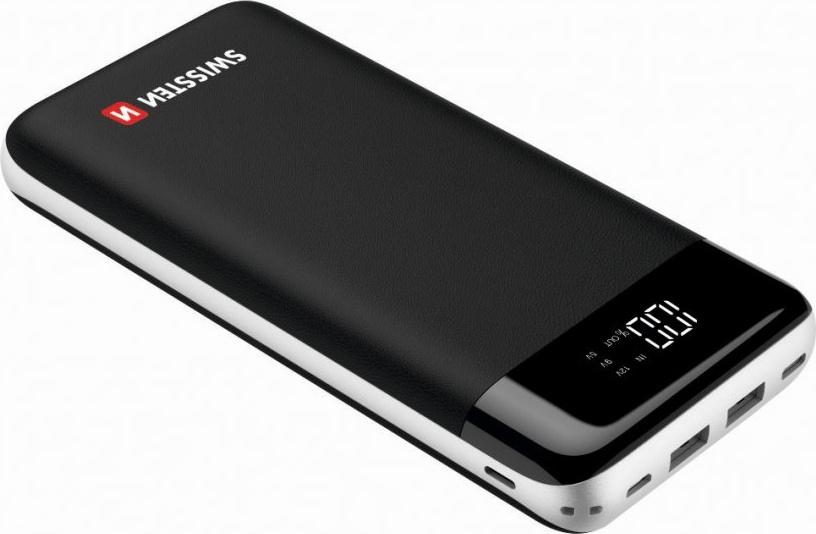 Внешний аккумулятор Swissten Core 30000 mAh Black