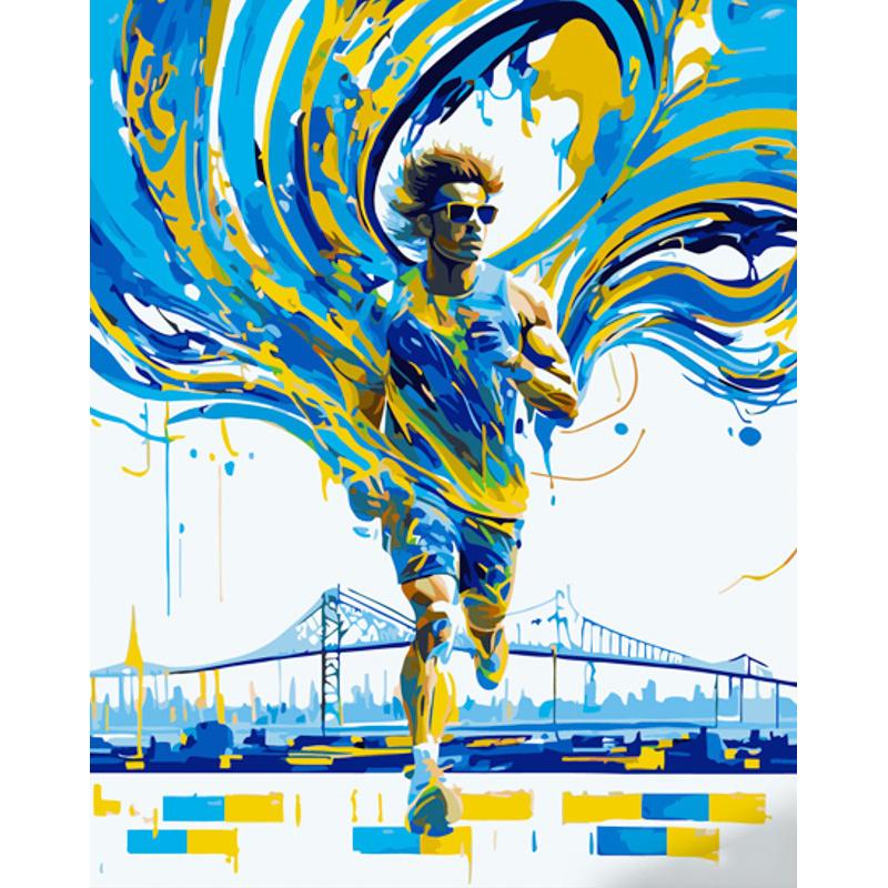 Картина по номерам Strateg Премиум С движением по жизни 40x50 см (GS1333)